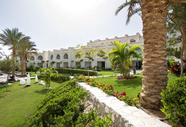 فندق شرم الشيخ 7 نجوم يلتف من حوله حدائق نخيل جميلة