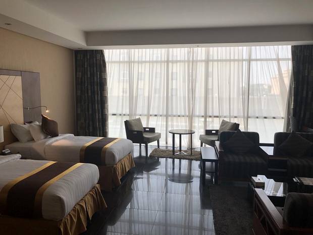 يوفر الفندق إطلالة مميزة ومرافق صحية ويعد من أفضل فنادق حي قرطبة الرياض