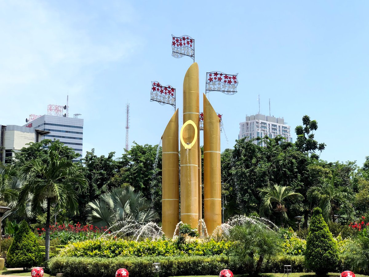 A picture of Bambu Runcing Monument