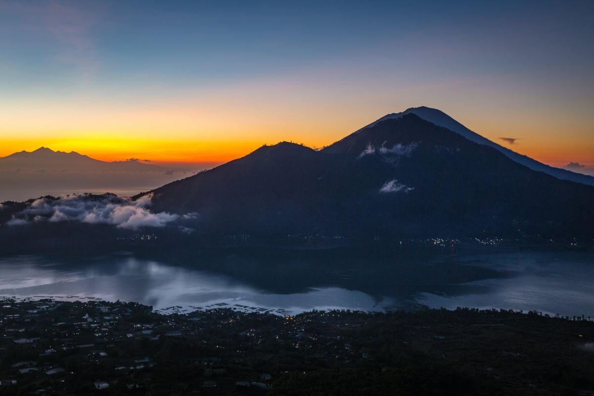 A picture of Mount Batur